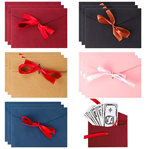 16 Stück Geldumschläge mit Bändern, Retro Kraft Geschenkkarte Umschläge Braun Lohn Vintage Umschläge für Hochzeit Geburtstag Einladung Gruß Weihnachten Valentinstag Vatertag Geschenkkarte (5 Farben) 16 Stück Geldumschläge mit Bändern, Retro Kraft Geschenkkarte Umschläge Braun Lohn Vintage Umschläge für Hochzeit Geburtstag Einladung Gruß Weihnachten Valentinstag Vatertag Geschenkkarte (5 Farben) von Yafe