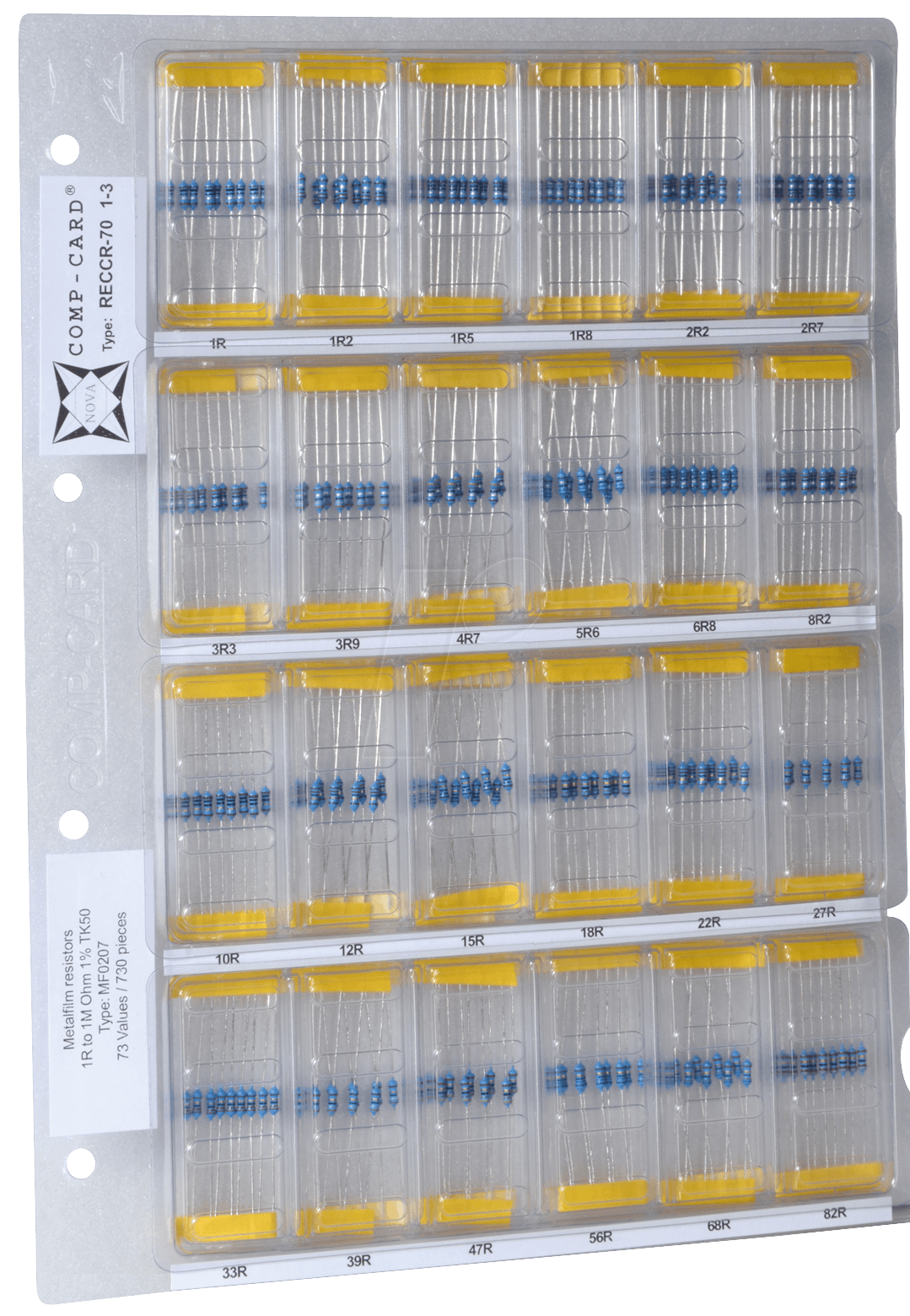 METALL E 24 - Metallschichtwiderstandssortiment E24 METALL E 24 - Metallschichtwiderstandssortiment E24 von Yageo