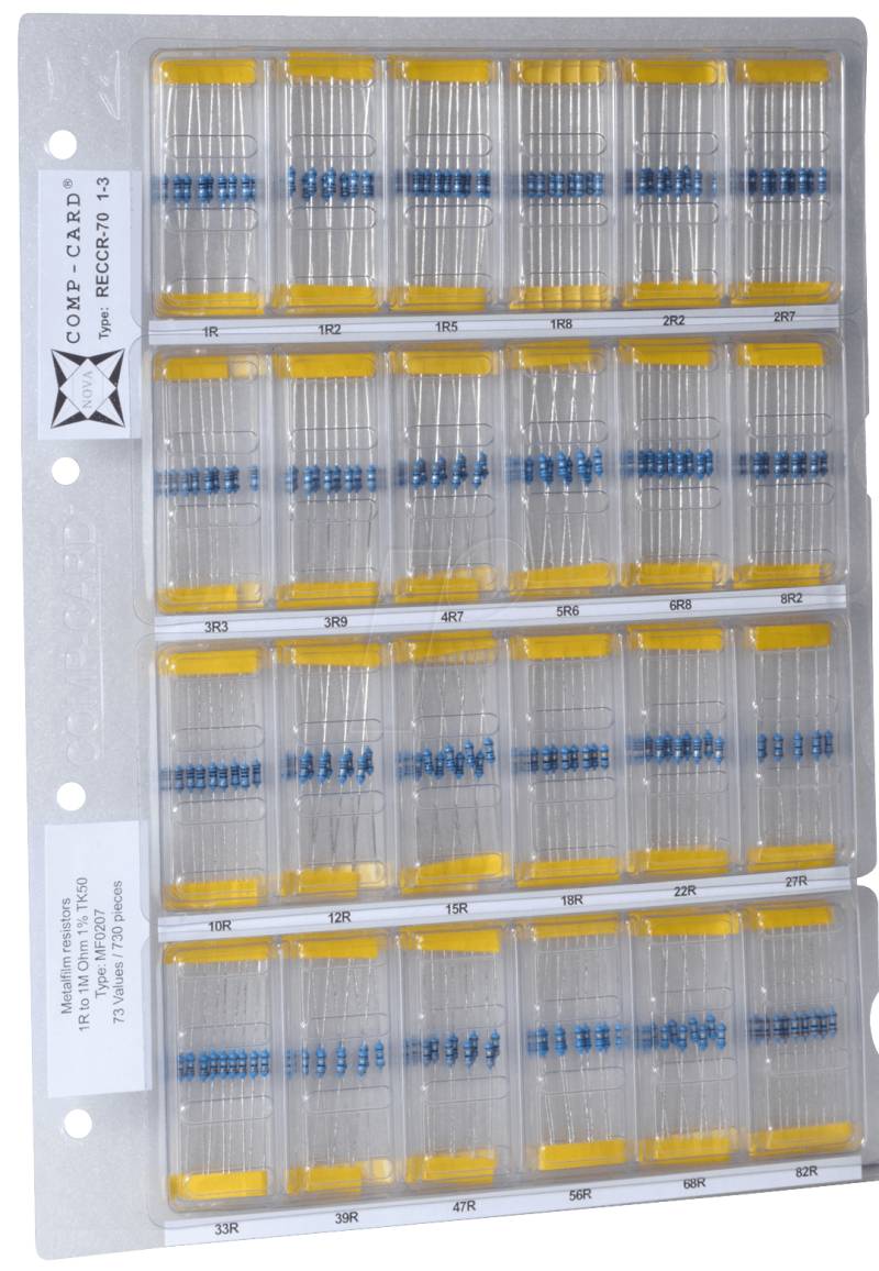 METALL E 24 - Metallschichtwiderstandssortiment E24 von Yageo