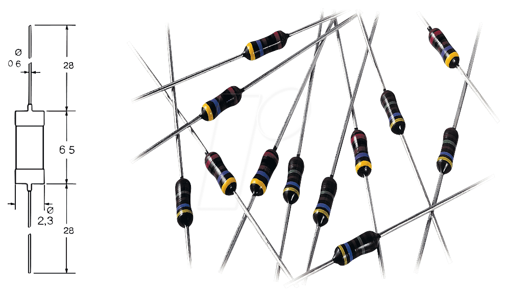 MPR 4,70K - Widerstand, Metallschicht, 4,7 kOhm, 0207, 0,6 W, 0,1% MPR 4,70K - Widerstand, Metallschicht, 4,7 kOhm, 0207, 0,6 W, 0,1% von Yageo