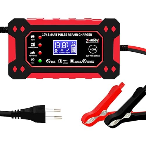 Autobatterie Ladegerät 6A 12V Smart Vollautomatische KFZ Batterieladegerät Mit LCD Touchscreen Temperaturkompensation Reparaturmodus, Autobatterieladegerät für Auto LKW Motorrad Rasenmäher Boot Autobatterie Ladegerät 6A 12V Smart Vollautomatische KFZ Batterieladegerät Mit LCD Touchscreen Temperaturkompensation Reparaturmodus, Autobatterieladegerät für Auto LKW Motorrad Rasenmäher Boot von Yagosodee