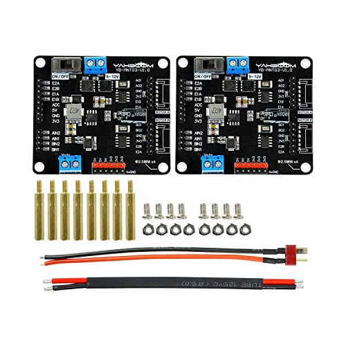 Yahboom Dual Motor Drive Controller Board Module AT8236 Dual H-Bridge DC Stepper für Arduino Raspberry Pi STM32 (Motor Drive Module + Power cable *2) von Yahboom