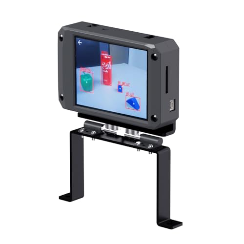 Yahboom K230 AI Development Board 1.6GHz High-Performance chip/2.4-inch Display/Open Source Robot Maker Python, Supports AI Visual Recognition CanMV Sensor (with Adjustable Bracket) von Yahboom