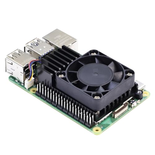 Yahboom Raspberry Pi 5 Cool Cooler with PWM Fan RaspberryPi Aluminum Heatsink Cooling Kit for Raspberry Pi4 Model B Fan + Thermal Silicone von Yahboom