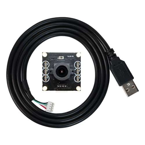 Yahboom for Raspberry Pi 5 4B 3B+ Jetson Nano Camera Module 120°Adjustable 1MP 720p USB HD Webcam Suitable for Raspberry Pi/Jetson Orin/Horizon USB Driver-Free with 40cm Cable (100W-720P-120°) von Yahboom