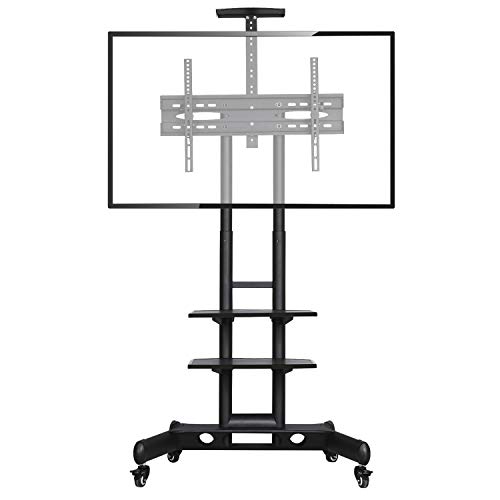 Yaheetech mobiler TV Standfuß, Fernsehtisch mit Rollen, für max 75 Zoll Fachbildschirm LCD LED TV, 100 × 100 mm - 600 x 400 mm VESA, höhenverstellbarer TV Ständer 110-160 cm Yaheetech mobiler TV Standfuß, Fernsehtisch mit Rollen, für max 75 Zoll Fachbildschirm LCD LED TV, 100 × 100 mm - 600 x 400 mm VESA, höhenverstellbarer TV Ständer 110-160 cm von Yaheetech