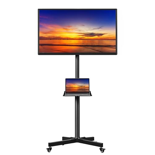 Yaheetech TV Ständer Rollbar für 23 – 60 Zoll TV Standfuß Tragbarer mit Laptopablage Fernsehstand höhenverstellbar schwenkbar Fernseher bis zu 25kg Max.VESA 400 * 400 Schwarz Yaheetech TV Ständer Rollbar für 23 – 60 Zoll TV Standfuß Tragbarer mit Laptopablage Fernsehstand höhenverstellbar schwenkbar Fernseher bis zu 25kg Max.VESA 400 * 400 Schwarz von Yaheetech