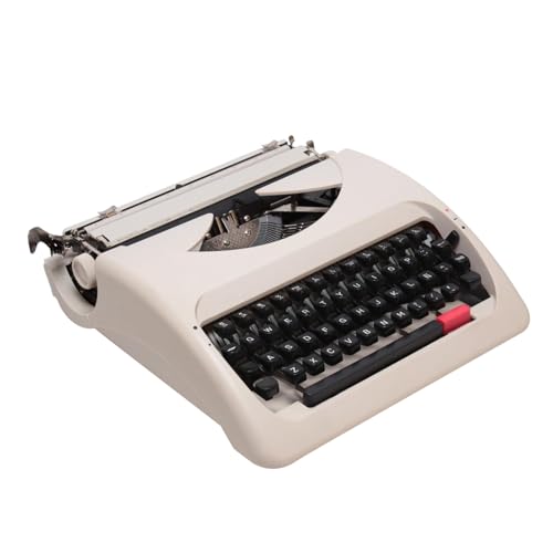 Altmodische, Traditionelle, Tragbare Schreibmaschine, Englische Schreibmaschine, Vintage Schreibmaschine für Besondere Anlässe Im Homeoffice Altmodische, Traditionelle, Tragbare Schreibmaschine, Englische Schreibmaschine, Vintage Schreibmaschine für Besondere Anlässe Im Homeoffice von Yajuer