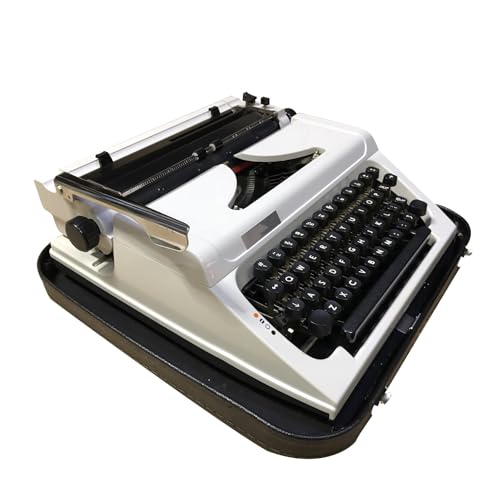Klassische Retro Schreibmaschine, Englische Schreibmaschine, Tragbar und Einfach Zu Bedienen, Vintage Schreibmaschine für Zuhause Oder Das Büro von Yajuer