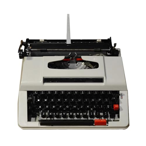 Manuelle Schreibmaschine Im Retro-Stil, Mechanische Schreibmaschine, Vintage-Sammlerstück, Klassische Schreibmaschine Für Einrichtungsgegenstände Im Vintage-Stil(White) von Yajuer