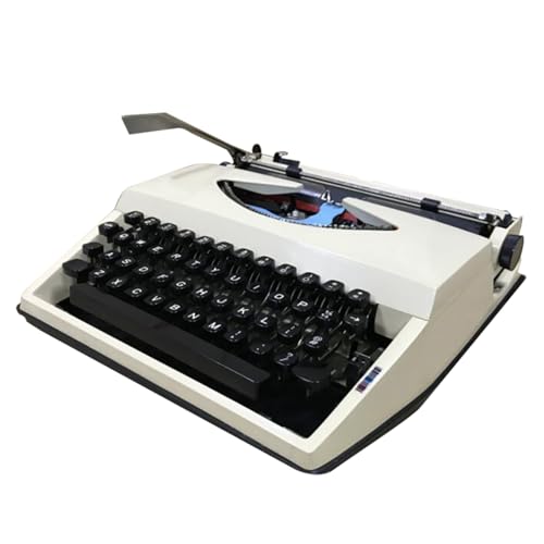 Mechanische Englische Schreibmaschine, Tragbare, Flexible Tasten für Klare Handschrift, Tragbare Manuelle Schreibmaschine für Das Homeoffice Mechanische Englische Schreibmaschine, Tragbare, Flexible Tasten für Klare Handschrift, Tragbare Manuelle Schreibmaschine für Das Homeoffice von Yajuer
