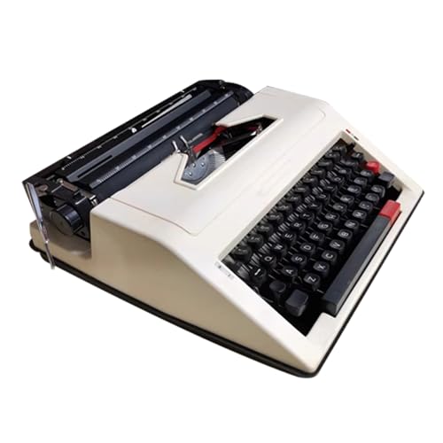 Vintage-Schreibmaschine, Tragbarer Klassiker für Kreatives Schreiben, Klassisches Tastengefühl, Notizen und Briefe Für Nostalgieliebhaber Vintage-Schreibmaschine, Tragbarer Klassiker für Kreatives Schreiben, Klassisches Tastengefühl, Notizen und Briefe Für Nostalgieliebhaber von Yajuer