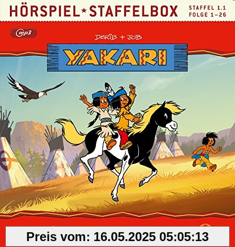 Yakari - Hörspiel Staffelbox - Staffel 1.1, Folge 1 bis 26 als mp3-CD - Die Original-Hörspiele zur TV-Serie von Yakari