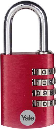 YALE YE3CB/38/131/1/CO Vorhängeschloss 38mm Rot Zahlenschloss YALE YE3CB/38/131/1/CO Vorhängeschloss 38mm Rot Zahlenschloss von Yale