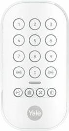 Yale AL-KP-1A-W Funk-Codeschloss - YALE AL-KP-1A-W Funk-Codeschloss Smart Alarm Keypad - Kabelloses TastenfeldYale Smart Alarm System einfach per PIN-Eingabe unscharf - teilweise scharf oder komplett scharf schaltenSteuerung von bis zu 4 ZonenPanikfunktion für unmittelbare AlarmierungKabellos / batteriebetriebenYale Horizon+ Funktechnologie ermöglicht Reichweiten von bis zu 1 kmKompatibel mit Yale Smart AlarmSteuere dein Yale Smart Alarm System einfach und flexibel über das Tastenfeld. Das Keypad lässt sich einfach an einem beliebigen Ort kabellos montieren oder als tragbares Keypad verwenden. Mit einem PIN-Code kannst du bis zu 4 Bereiche in deinem Haus unscharf - teilweise scharf oder komplett scharf schalten - damit dein Zuhause immer sicher ist. Das Tastenfeld verfügt über eine praktische Hintergrundbeleuchtung - die bei Annäherung aktiviert wird - damit du deinen PIN-Code auch im Dunkeln einfach eingeben kannst. Mit der Paniktaste kannst du deinen Alarm unmittelbar auslösen lassen und somit zum Beispiel die Sirene aktivieren oder Echtzeitwarnungen über die Yale Home App senden.Ausstattung: HintergrundbeleuchtungFeedback über farbige LEDFlexible Installation mit Schrauben oder Klebepads. Oder Verwendung als tragbares Tastenfeld möglichHorizon+ Technologie: Zwei-Wege-Funkkommunikation bei 868 MHzTechnische Daten: Alarmanlagen-Komponente: Funk-Codeschloss · App-fähig: Ja · Frequenz (LOV): 868 MHz · Funk-Scharf (AL-KP-1A-W) Yale AL-KP-1A-W Funk-Codeschloss - YALE AL-KP-1A-W Funk-Codeschloss Smart Alarm Keypad - Kabelloses TastenfeldYale Smart Alarm System einfach per PIN-Eingabe unscharf - teilweise scharf oder komplett scharf schaltenSteuerung von bis zu 4 ZonenPanikfunktion für unmittelbare AlarmierungKabellos / batteriebetriebenYale Horizon+ Funktechnologie ermöglicht Reichweiten von bis zu 1 kmKompatibel mit Yale Smart AlarmSteuere dein Yale Smart Alarm System einfach und flexibel über das Tastenfeld. Das Keypad lässt sich einfach an einem beliebigen Ort kabellos montieren oder als tragbares Keypad verwenden. Mit einem PIN-Code kannst du bis zu 4 Bereiche in deinem Haus unscharf - teilweise scharf oder komplett scharf schalten - damit dein Zuhause immer sicher ist. Das Tastenfeld verfügt über eine praktische Hintergrundbeleuchtung - die bei Annäherung aktiviert wird - damit du deinen PIN-Code auch im Dunkeln einfach eingeben kannst. Mit der Paniktaste kannst du deinen Alarm unmittelbar auslösen lassen und somit zum Beispiel die Sirene aktivieren oder Echtzeitwarnungen über die Yale Home App senden.Ausstattung: HintergrundbeleuchtungFeedback über farbige LEDFlexible Installation mit Schrauben oder Klebepads. Oder Verwendung als tragbares Tastenfeld möglichHorizon+ Technologie: Zwei-Wege-Funkkommunikation bei 868 MHzTechnische Daten: Alarmanlagen-Komponente: Funk-Codeschloss · App-fähig: Ja · Frequenz (LOV): 868 MHz · Funk-Scharf (AL-KP-1A-W) von Yale