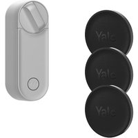 Yale Linus L2 Smart Lock silber + Dot 3er-Pack schwarz von Yale