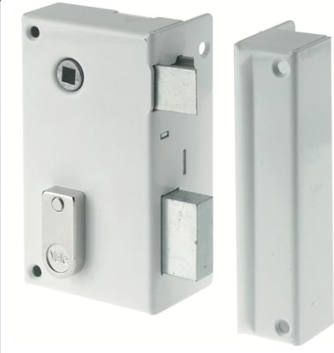 Yale Vertikales Türschloss mit Bolzen – Achse 44 mm, quadratisch 7 mm – Installation Tür rechts – ideal für alle Arten von Innentüren der Kommunikation – aus langlebigem Stahl – 2 Schlüssel – Weiß Yale Vertikales Türschloss mit Bolzen – Achse 44 mm, quadratisch 7 mm – Installation Tür rechts – ideal für alle Arten von Innentüren der Kommunikation – aus langlebigem Stahl – 2 Schlüssel – Weiß von Yale Security