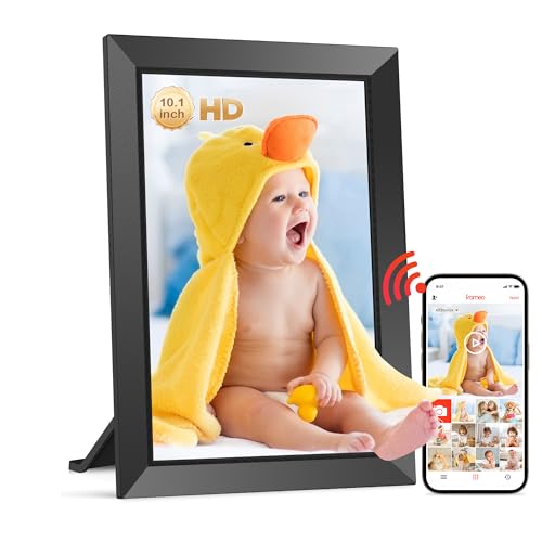 FRAMEO Digitaler Bilderrahmen WLAN 10,1 Zoll - 1280x800 IPS Touchscreen Digitale Bilderrahmen, 32GB Speicher, Auto Rotation Elektronischer Fotorahmen, Teilen Sie Fotos/Videos Sofort von überall FRAMEO Digitaler Bilderrahmen WLAN 10,1 Zoll - 1280x800 IPS Touchscreen Digitale Bilderrahmen, 32GB Speicher, Auto Rotation Elektronischer Fotorahmen, Teilen Sie Fotos/Videos Sofort von überall von Yalilia