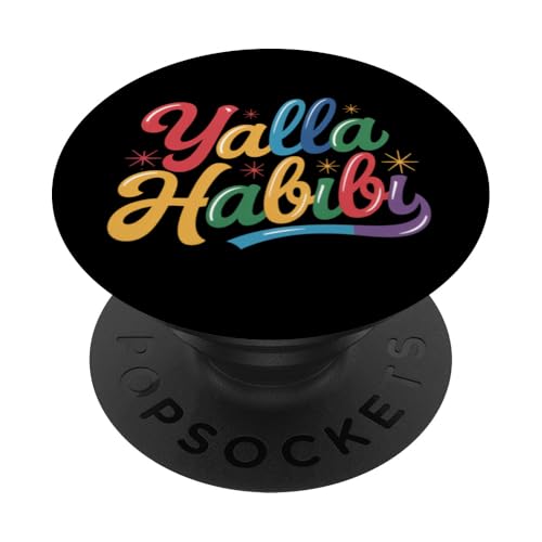 Lustiger Text Yalla Habibi Means Let's Go My Love Arabisch Habibi PopSockets Klebender PopGrip Lustiger Text Yalla Habibi Means Let's Go My Love Arabisch Habibi PopSockets Klebender PopGrip von Yalla Habib Shirt Yalla Habib Tshirt Arab Shirt