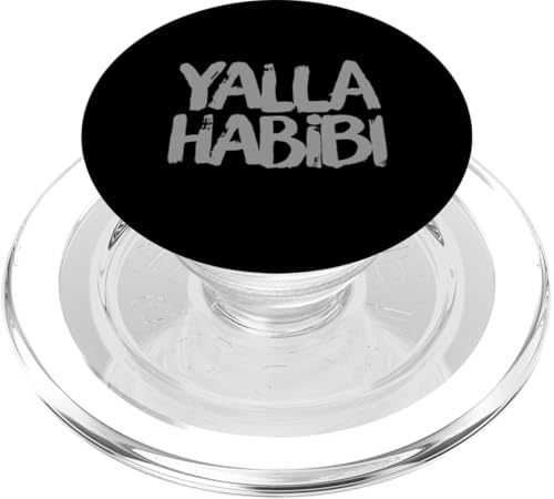 Lustiger Text Yalla Habibi Means Let's Go My Love Arabisch Habibi PopSockets PopGrip für MagSafe Lustiger Text Yalla Habibi Means Let's Go My Love Arabisch Habibi PopSockets PopGrip für MagSafe von Yalla Habib Shirt Yalla Habib Tshirt Arab Shirt