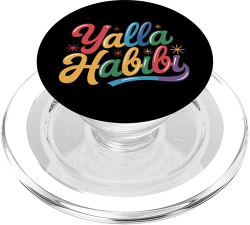 Lustiger Text Yalla Habibi Means Let's Go My Love Arabisch Habibi PopSockets PopGrip für MagSafe Lustiger Text Yalla Habibi Means Let's Go My Love Arabisch Habibi PopSockets PopGrip für MagSafe von Yalla Habib Shirt Yalla Habib Tshirt Arab Shirt