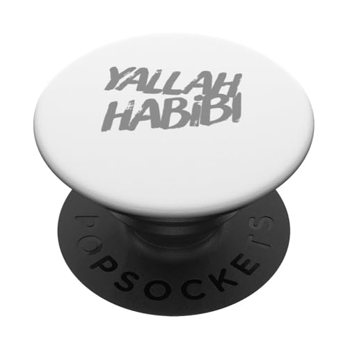 Lustiger Text Yalla Habibi Means Let's Go My Love Arabisch Lustig PopSockets Klebender PopGrip Lustiger Text Yalla Habibi Means Let's Go My Love Arabisch Lustig PopSockets Klebender PopGrip von Yalla Habib Shirt Yalla Habib Tshirt Arab Shirt