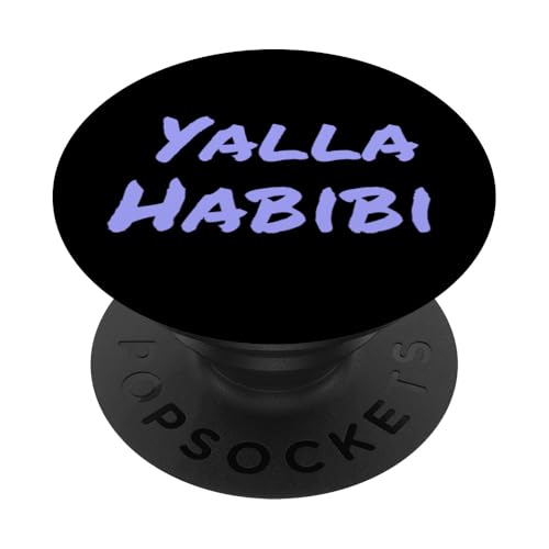 Lustiger Text Yalla Habibi Means Let's Go My Love Arabisch Lustig PopSockets Klebender PopGrip Lustiger Text Yalla Habibi Means Let's Go My Love Arabisch Lustig PopSockets Klebender PopGrip von Yalla Habib Shirt Yalla Habib Tshirt Arab Shirt