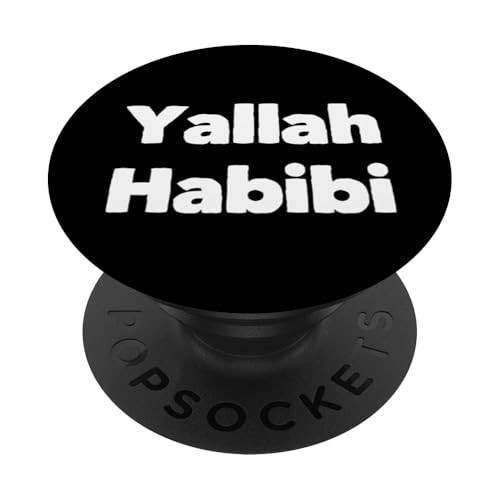 Lustiger Text Yalla Habibi Means Let's Go My Love Arabisch Lustig PopSockets Klebender PopGrip Lustiger Text Yalla Habibi Means Let's Go My Love Arabisch Lustig PopSockets Klebender PopGrip von Yalla Habib Shirt Yalla Habib Tshirt Arab Shirt