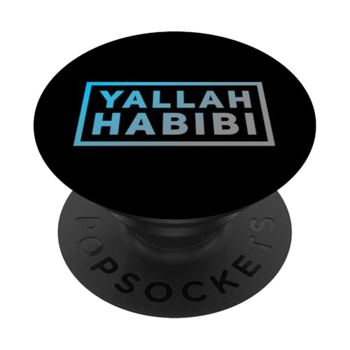 Lustiger Text Yalla Habibi Means Let's Go My Love Arabisch Lustig PopSockets Klebender PopGrip Lustiger Text Yalla Habibi Means Let's Go My Love Arabisch Lustig PopSockets Klebender PopGrip von Yalla Habib Shirt Yalla Habib Tshirt Arab Shirt