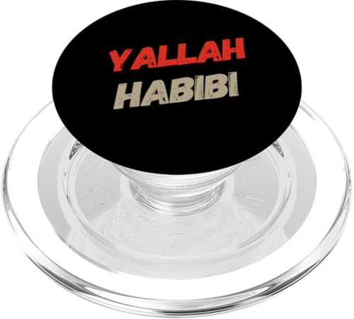 Lustiger Text Yalla Habibi Means Let's Go My Love Arabisch Lustig PopSockets PopGrip für MagSafe Lustiger Text Yalla Habibi Means Let's Go My Love Arabisch Lustig PopSockets PopGrip für MagSafe von Yalla Habib Shirt Yalla Habib Tshirt Arab Shirt