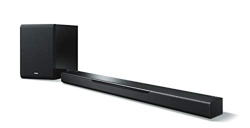 Yamaha MusicCast BAR 40 SW Sound Bar (Schlanke Soundleiste mit Wireless Subwoofer - die perfekte Ergänzung zur Heimkino-Anlage – Kompatibel mit Amazon Alexa Sprachsteuerung) schwarz von Yamaha