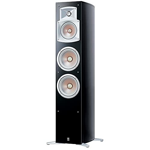 Yamaha NS 555 Stand Lautsprecher System (3-Wege Bassreflex, Waveguidehorn, 100W) klavierlackschwarz, 1 Stück von Yamaha
