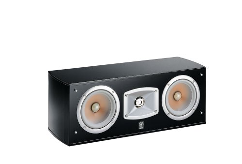 Yamaha NS C 444 Center Lautsprecher (2-Wege Centerlautsprecher, akustische Aufhängung, Doppelwoofer) klavierlackschwarz von Yamaha