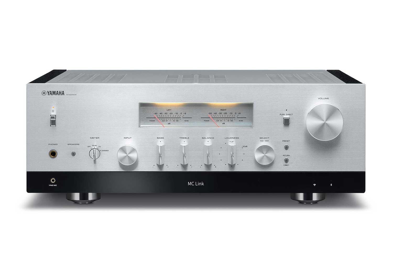 Yamaha R-N2000A Netzwerk Stereo Receiver - Silber von Yamaha