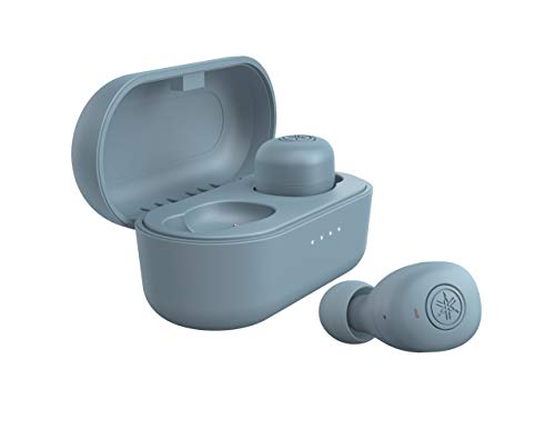 Yamaha TW-E3B Bluetooth-Kopfhörer – Kabellose In-Ear-Kopfhörer in Blau – 6 Stunden Wiedergabezeit mit einer Ladung – Wasserdicht (IPX5 Zertifizierung) – Inkl. Ladecase von YAMAHA