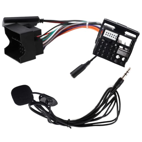 YananAC 12 Pins AUX Bluetooth 5.0 Audio Adapter Bluetooth-Adapter mit Mikrofon für Mini Cooper R50 S R53 Z4 E85 E86 X3 E83 JCW Radioadapter von YananAC