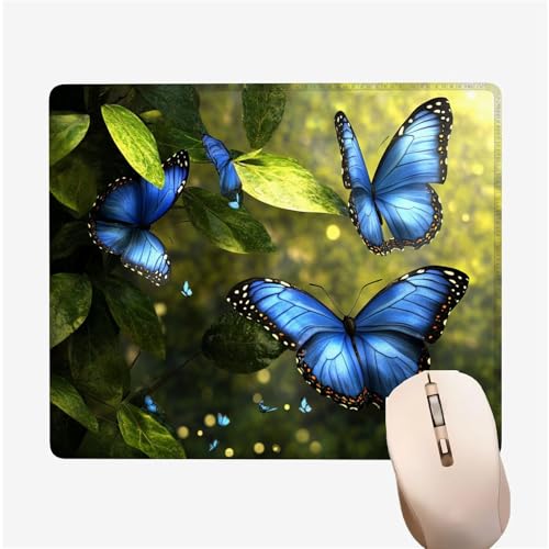 Mauspad Blau Gaming Mauspad, Schmetterling Mousepad, Premium-Texturiertes Wasserdicht rutschfest Schreibtischunterlage 320x260x3mm Verbessert Geschwindigkeit und Präzision für Büro Dekoration XW-250 Mauspad Blau Gaming Mauspad, Schmetterling Mousepad, Premium-Texturiertes Wasserdicht rutschfest Schreibtischunterlage 320x260x3mm Verbessert Geschwindigkeit und Präzision für Büro Dekoration XW-250 von Yanefaei