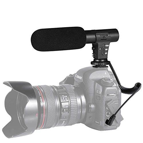 Onewer Yangers Kameramikrofon, Kondensator-Videoaufnahme Interview Professionelles Externes Hypercardioid-Mikrofon Ander Kamera für Canon Nikon DSLR-Kamera DV-Camcorder von Yangers