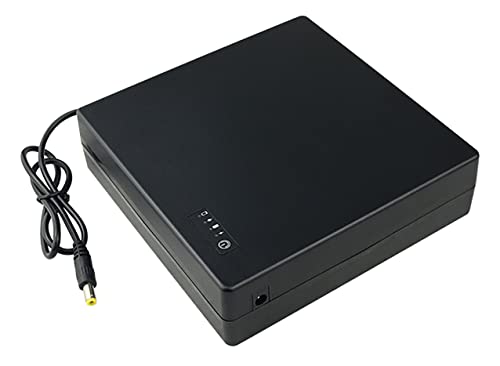 Yangers Intelligente Mini-USV-Unterbrechungsfreie Stromversorgung, Hochleistungs-24000mAh-Batterie-Backup-Powerbank für DC 12V-Router Kamera Alarm Modem von Yangers