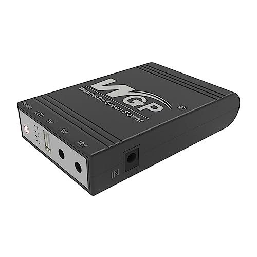 Yangers Mini-USV unterbrechungsfreie Stromversorgung, 8800mAh Batterie-Backup-Powerbank 5V USB 9V 12V DC für Router-Kamera-Alarmtelefon von Yangers