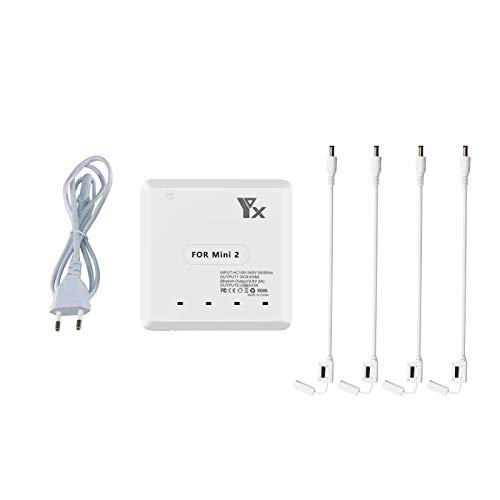 Yangers Multi-Ladegerät für DJI Mavic Mini 2 (Nicht kompatibel mit Mavic Mini), Parallele gleichzeitige Ladestation Rapid Balance Dock Station für Flugbatterien Controller Telefon Tablet von Yangers