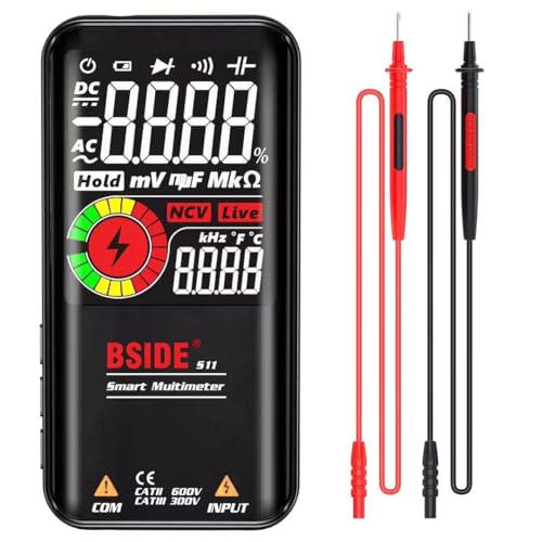 Yangers Wiederaufladbar Digitales Multimeter Automatisch, LCD Anzeige Elektrischer Tester Voltmeter Spannungsprüfer Durchgangsprüfer Ohm Volt Ampere Messgerät AC/DC Spannung Strom Widerstand Diode Yangers Wiederaufladbar Digitales Multimeter Automatisch, LCD Anzeige Elektrischer Tester Voltmeter Spannungsprüfer Durchgangsprüfer Ohm Volt Ampere Messgerät AC/DC Spannung Strom Widerstand Diode von Yangers