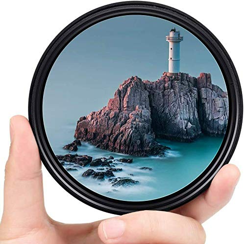 Yangers variabel neutrale Dichte nd Filter 72mm, Variable 2-400 einstellbar ND2 bis ND400 (8 Blenden) für Canon Nikon Sony DSLR-Kamera mit Aufbewahrungsbox von Yangers