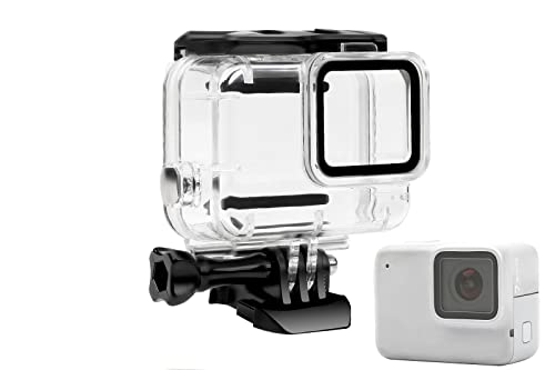 Yangers wasserdichte Schutzhülle Gehäuse Zubehör für GoPro Hero 7 Silver/White Modell Action-Kamera, Silikon-Unterwasserschutz-Käfigabdeckung von Yangers