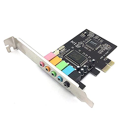 Yangyou 5.1 interne Soundkarte für Low Bracket, 3D Stereo PCI-E, CMI8738 Chip 32/64 Bit Soundkarte PCI von Yangyou