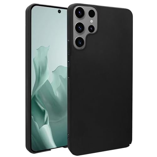 Yanjieer ESONG Hülle für Samsung Galaxy S23 Ultra Dünn hart PC Herren Handyhülle,Outdoor Stoßfest Kratzfeste Schlank Schutzhülle Backcover,Slim original Case für Samsung Galaxy S23 Ultra- Black von Yanjieer