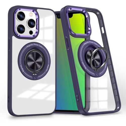 Yanjieer ESONG Transparent Handyhülle für Samsung Galaxy FLIP 6 kompatibel Mag-Safe, Dünne Cover mit 360 Grad Magnetische Ring Ständer, Weich TPU Silikon Bumper Stoßfeste Schutzhülle Case Lila Yanjieer ESONG Transparent Handyhülle für Samsung Galaxy FLIP 6 kompatibel Mag-Safe, Dünne Cover mit 360 Grad Magnetische Ring Ständer, Weich TPU Silikon Bumper Stoßfeste Schutzhülle Case Lila von Yanjieer
