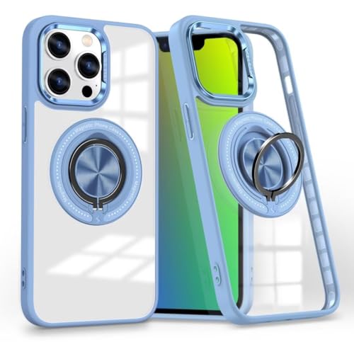Yanjieer ESONG Transparent Handyhülle für Samsung Galaxy S23 kompatibel Mag-Safe, Dünne Cover mit 360 Grad Magnetische Ring Ständer, Weich TPU Silikon Bumper Stoßfeste Schutzhülle Case Hellblau Yanjieer ESONG Transparent Handyhülle für Samsung Galaxy S23 kompatibel Mag-Safe, Dünne Cover mit 360 Grad Magnetische Ring Ständer, Weich TPU Silikon Bumper Stoßfeste Schutzhülle Case Hellblau von Yanjieer