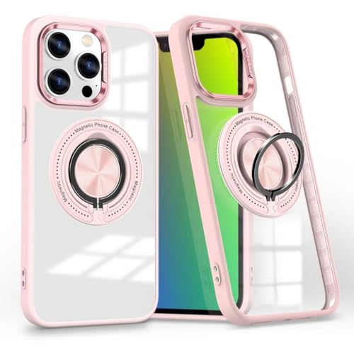 Yanjieer ESONG Transparent Handyhülle für Samsung Galaxy S24 Ultra kompatibel Mag-Safe, Dünne Cover mit 360 Grad Magnetische Ring Ständer, Weich TPU Silikon Bumper Stoßfeste Schutzhülle Case Rosa Yanjieer ESONG Transparent Handyhülle für Samsung Galaxy S24 Ultra kompatibel Mag-Safe, Dünne Cover mit 360 Grad Magnetische Ring Ständer, Weich TPU Silikon Bumper Stoßfeste Schutzhülle Case Rosa von Yanjieer