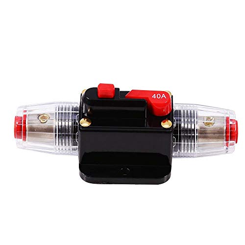 1 stück 12 V-24 V DC 40A Leistungsschalter Reset Sicherung Zurücksetzbar Bequem Einfache Verwendung für schaltung von Auto Stereo, große Auto Elektrogerät von Yanmis